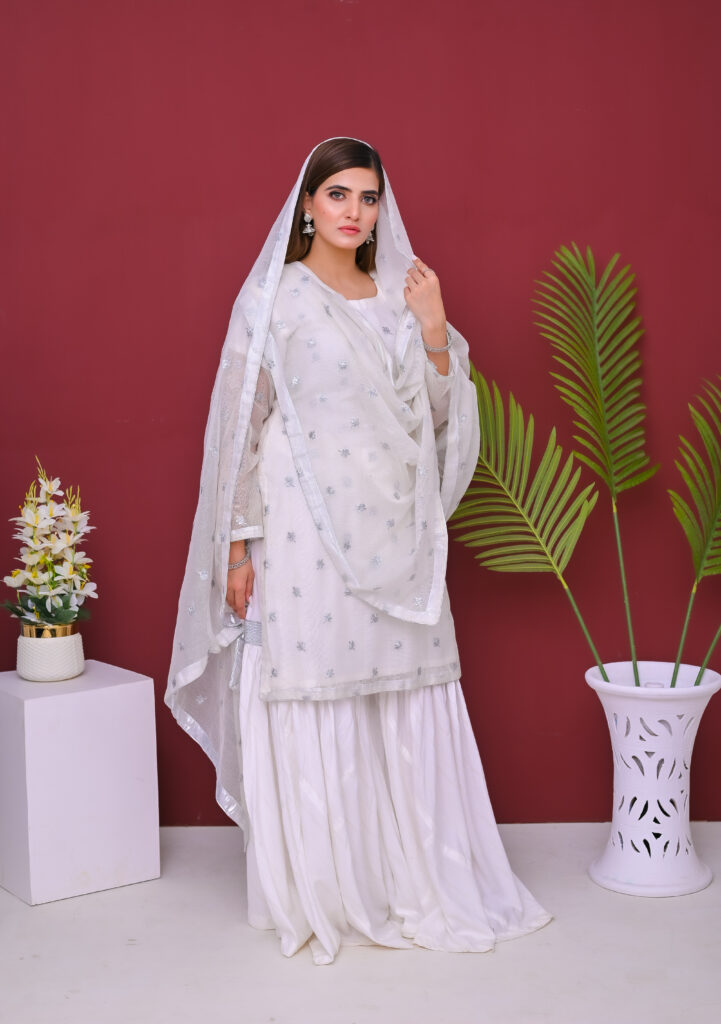 Khadi Net Three Piece Threefold Garara