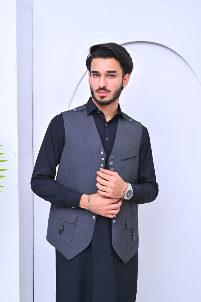 Cotton Self Waist Coat