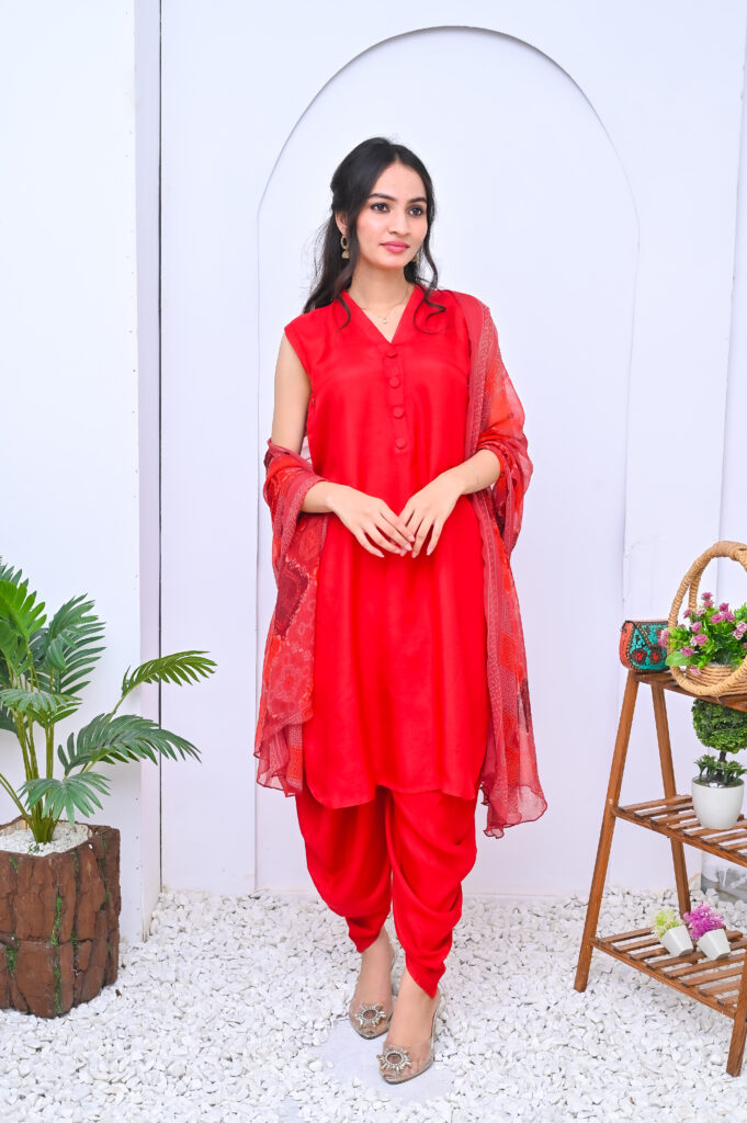 Red Three piece Red Dress